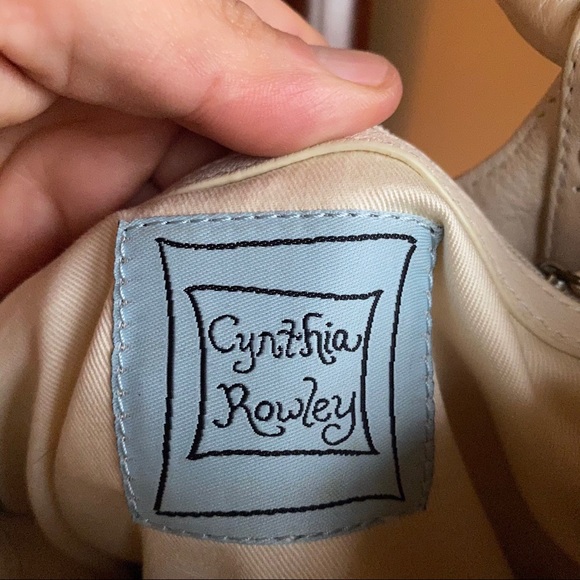 Cynthia Rowley Cream Leather Handbag - Picture 9 of 10